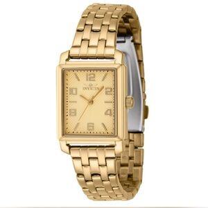 Invicta Vintage Women’s Watch Gold Rectangle 24.5mm Classic Retro Style